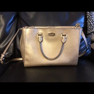 Authentic MK gold satchel